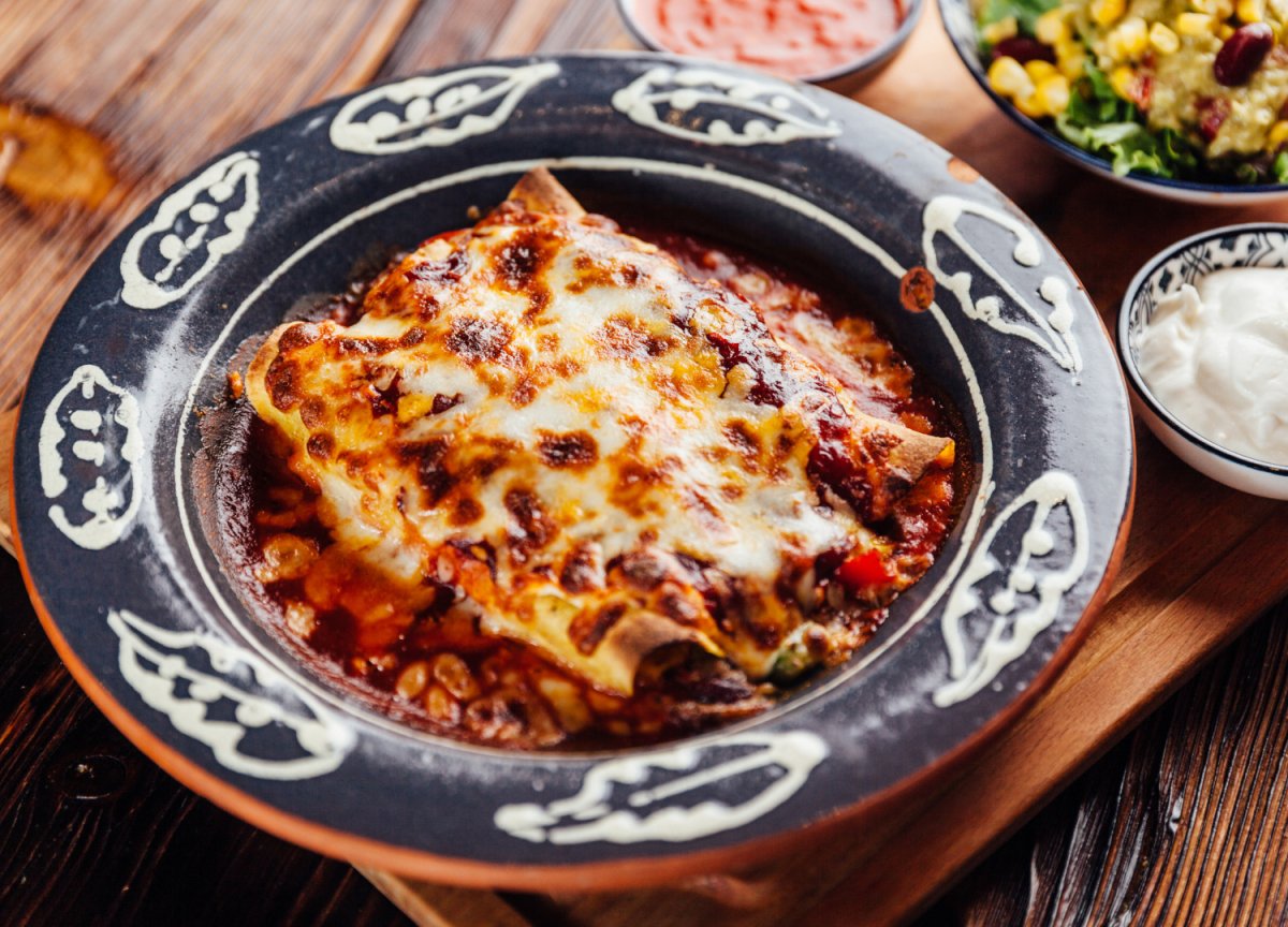 Cheesy Beef Low Carb Enchiladas