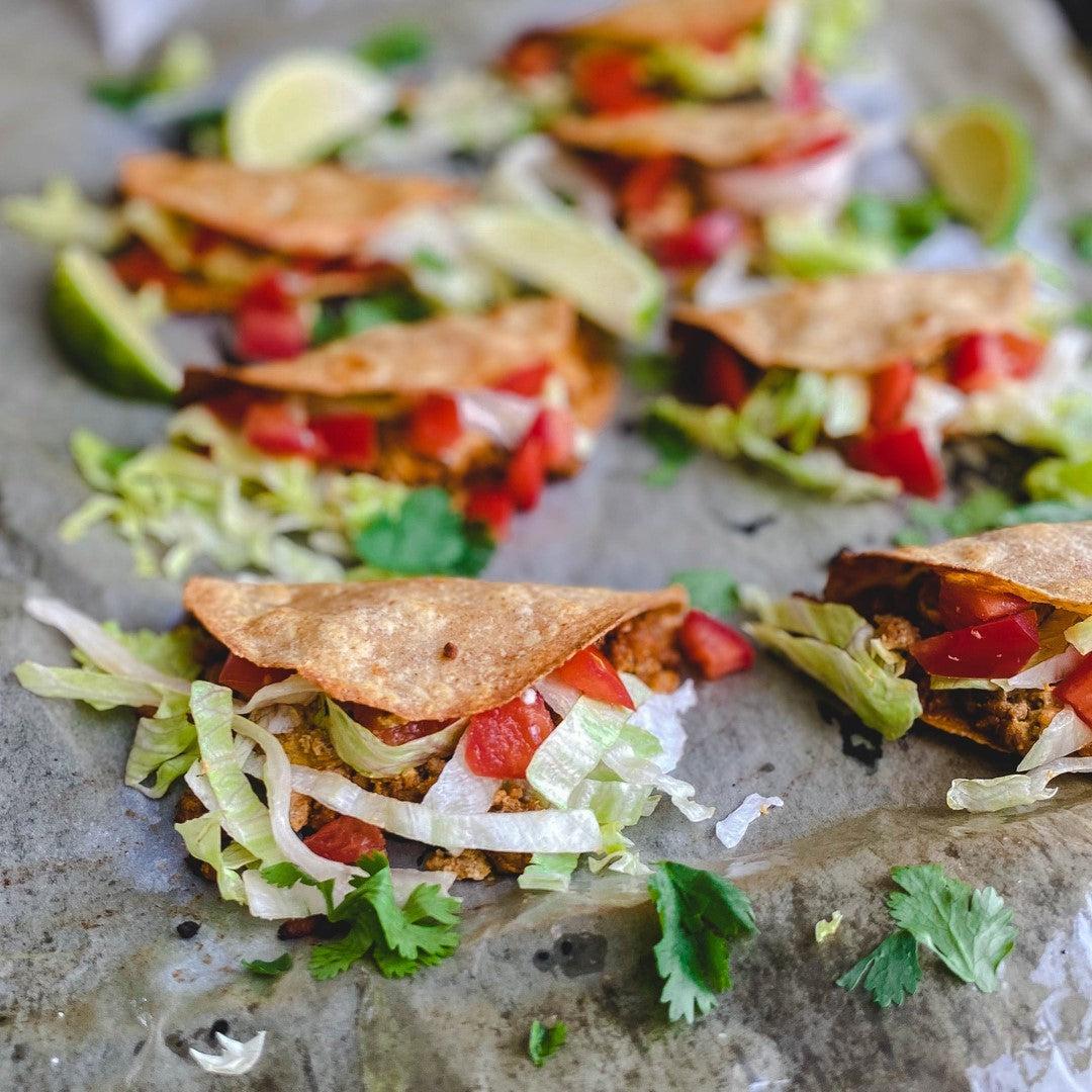 Crunchy Baked Turkey Tacos