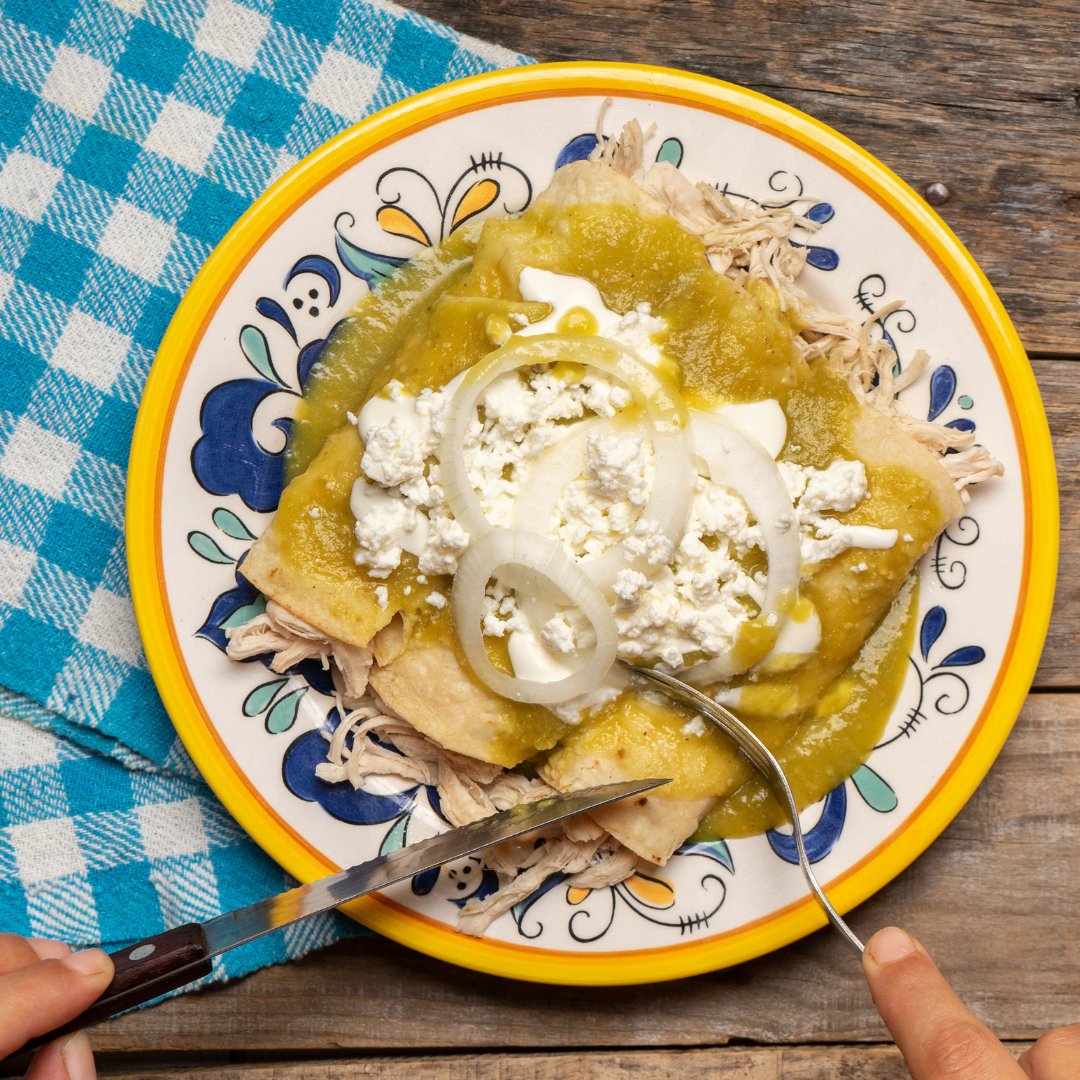 Sour Cream Chicken Enchiladas