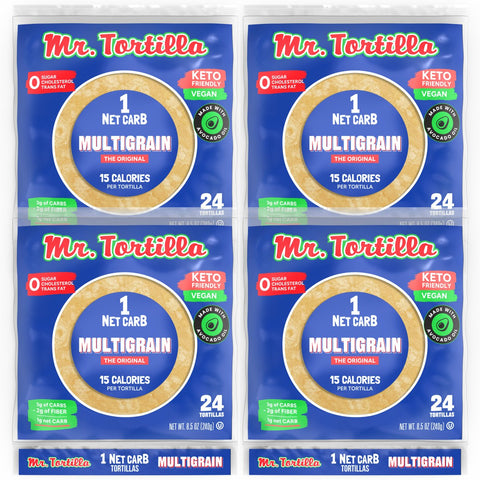 1 Net Carb Multigrain Tortillas - 96 Count - Mr. Tortilla Store