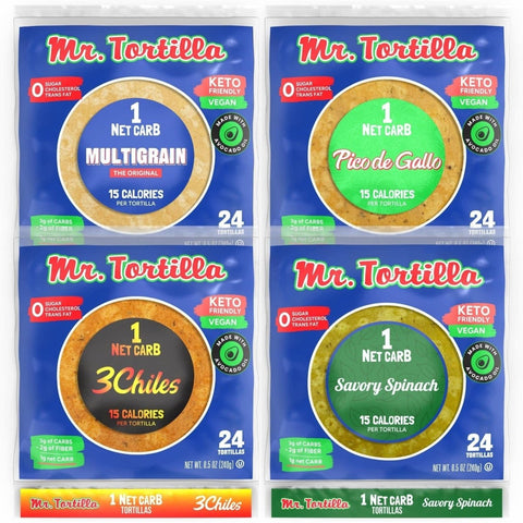 1 Net Carb Tortilla Variety Pack - Mr. Tortilla Store