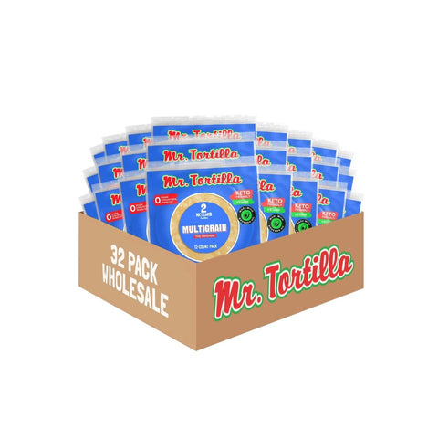 Wholesale 2 Net Carb Tortillas - 32 Bags/Box - Mr. Tortilla Store